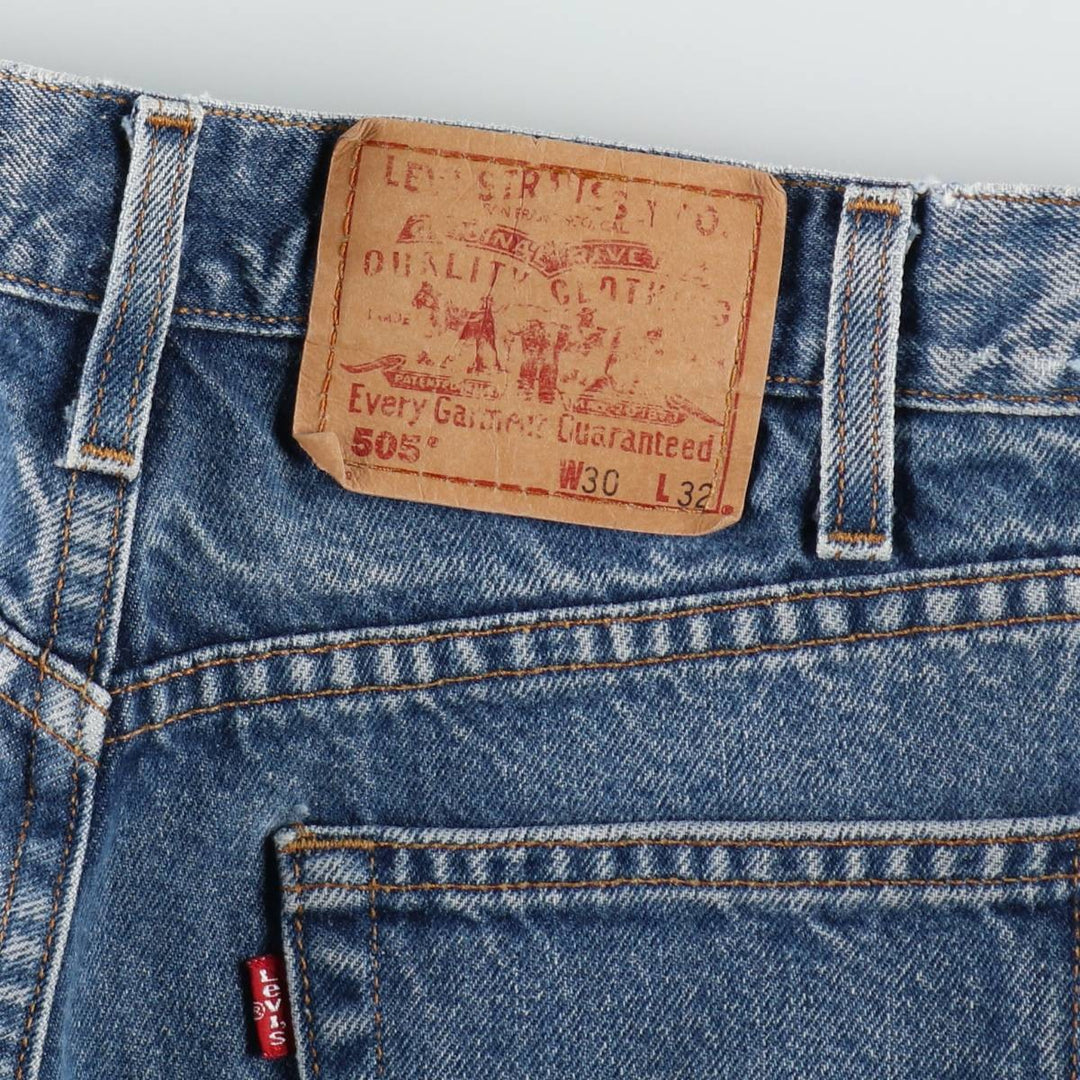 90'S Levi's 505 Regular Fit Straight Leg Tapered Denim Pants, Men's, Vintage, Size W30 cotton blue type Vintage Second Hand