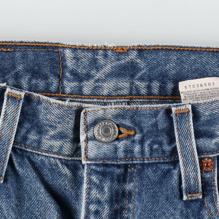 90'S Levi's 505 Regular Fit Straight Leg Tapered Denim Pants, Men's, Vintage, Size W30 cotton blue type Vintage Second Hand