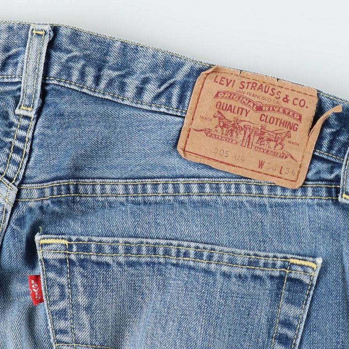 1990'S Levi's 505-0426 Euro Model Tapered Denim Pants, Made in Spain, Men's W35 (approx.), Vintage cotton blue type Vintage Second Hand