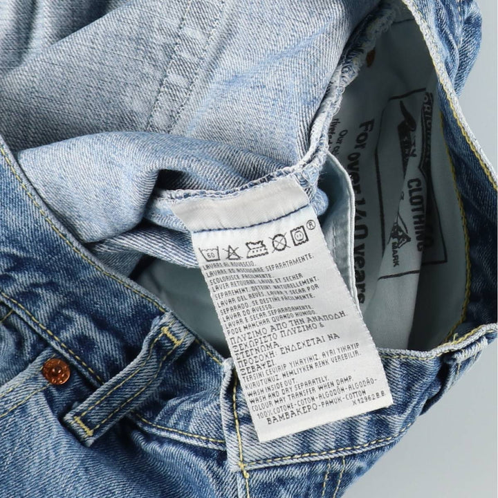 1990'S Levi's 505-0426 Euro Model Tapered Denim Pants, Made in Spain, Men's W35 (approx.), Vintage cotton blue type Vintage Second Hand