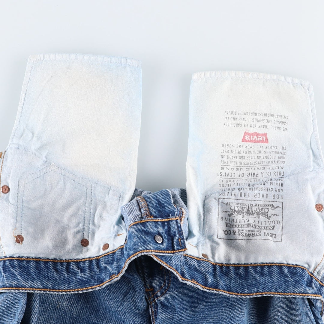 90'S Levi's 505-4891 Tapered Denim Pants, Made in USA, Men's, Size 36, Vintage cotton blue type Vintage Second Hand