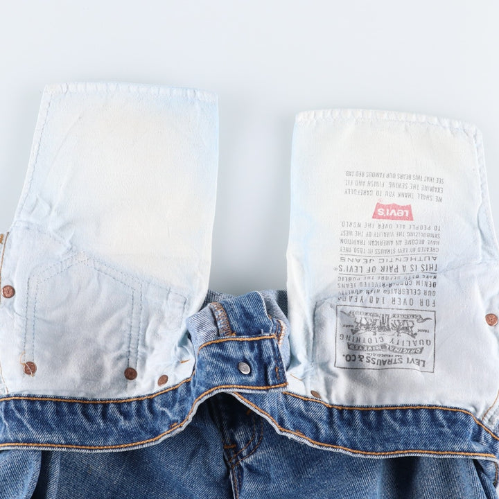 90'S Levi's 505-4891 Tapered Denim Pants, Made in USA, Men's, Size 36, Vintage cotton blue type Vintage Second Hand