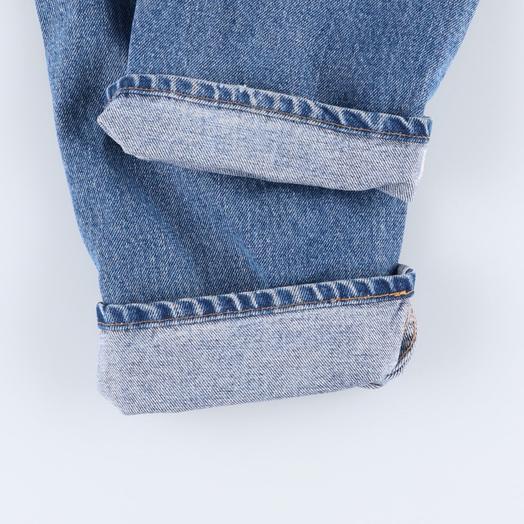 90'S Levi's 505-4891 Tapered Denim Pants, Made in USA, Men's, Size 36, Vintage cotton blue type Vintage Second Hand