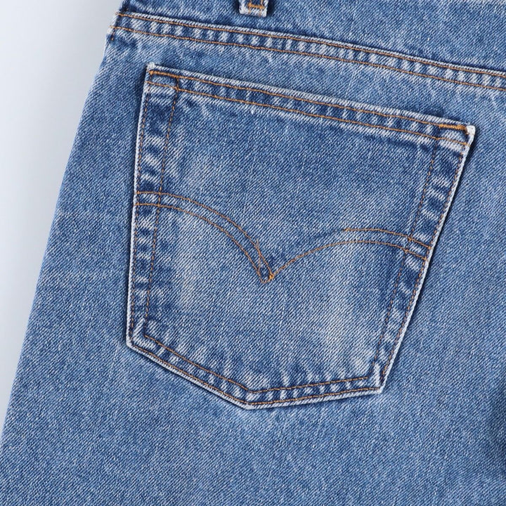 90'S Levi's 505-4891 Tapered Denim Pants, Made in USA, Men's, Size 36, Vintage cotton blue type Vintage Second Hand