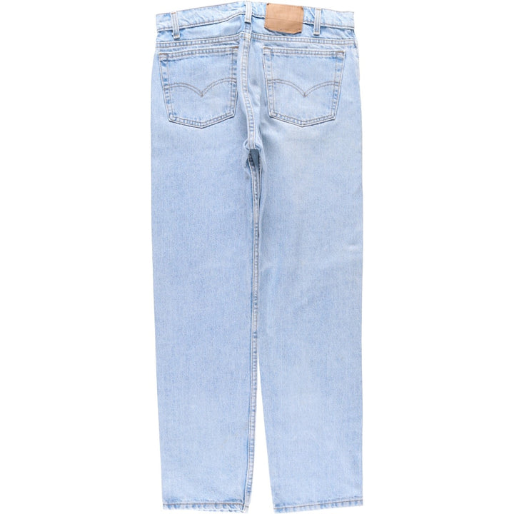 90'S Levi's 505-4834 Tapered Denim Pants, Made in USA, Men's Size 34, Vintage cotton blue type Vintage Second Hand