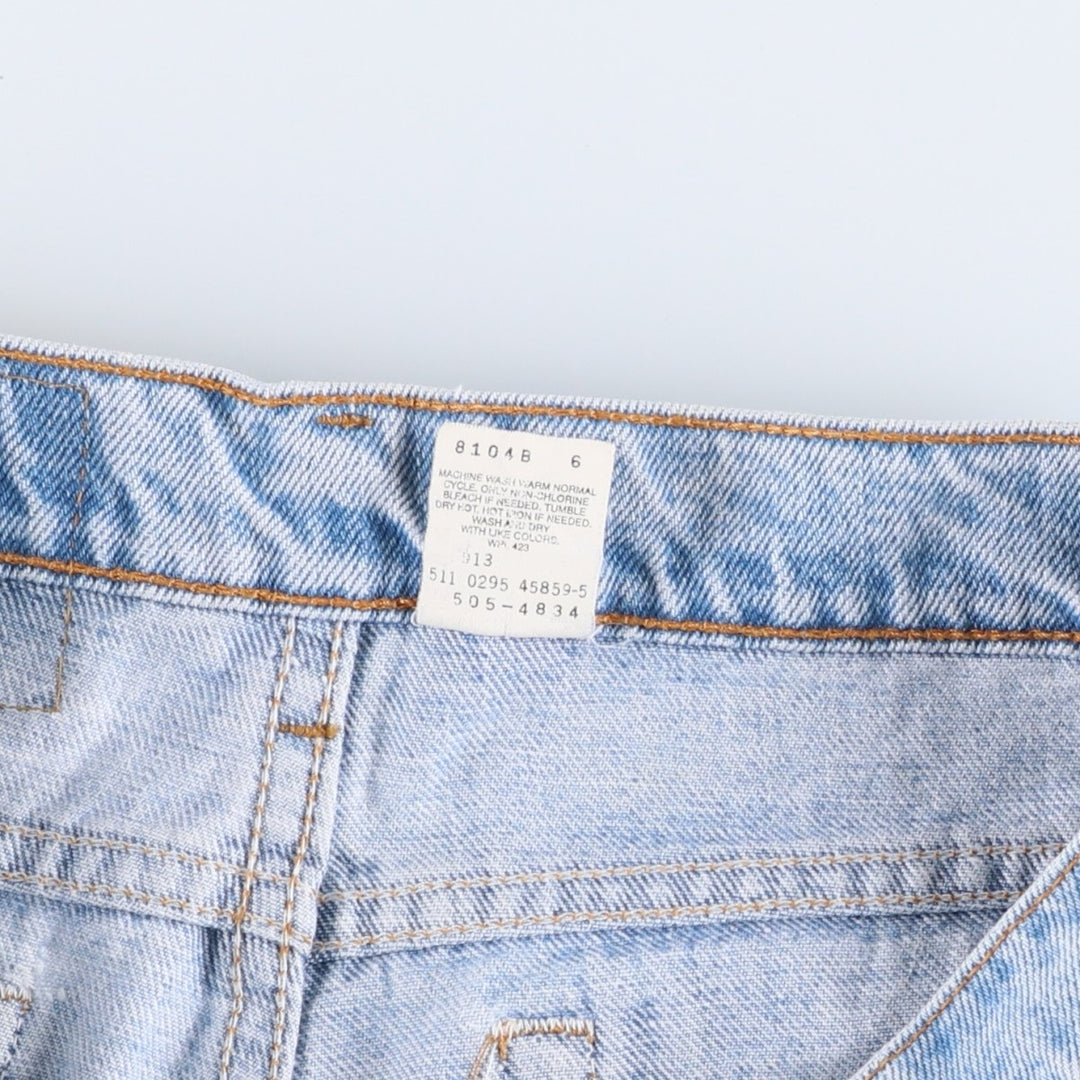 90'S Levi's 505-4834 Tapered Denim Pants, Made in USA, Men's Size 34, Vintage cotton blue type Vintage Second Hand