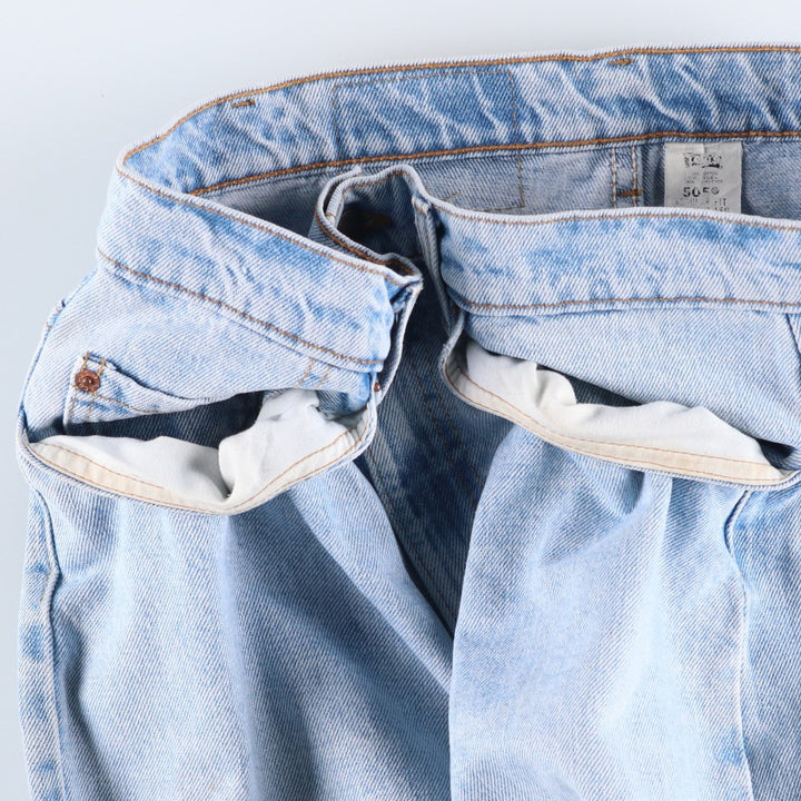 90'S Levi's 505-4834 Tapered Denim Pants, Made in USA, Men's Size 34, Vintage cotton blue type Vintage Second Hand