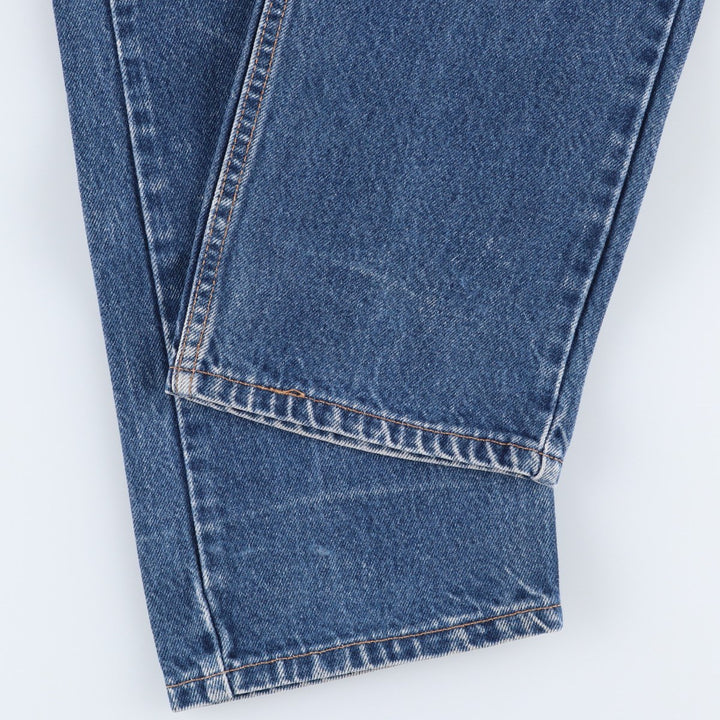 00'S Levi's 505 REGULAR FIT tapered denim pants made in USA, men's size w34 cotton blue type Vintage Second Hand