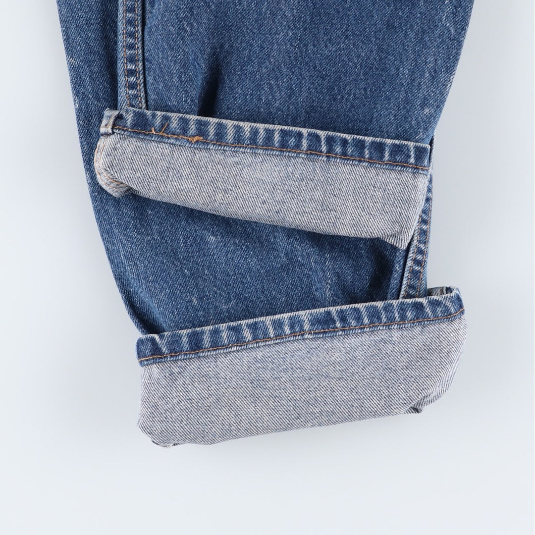 00'S Levi's 505 REGULAR FIT tapered denim pants made in USA, men's size w34 cotton blue type Vintage Second Hand