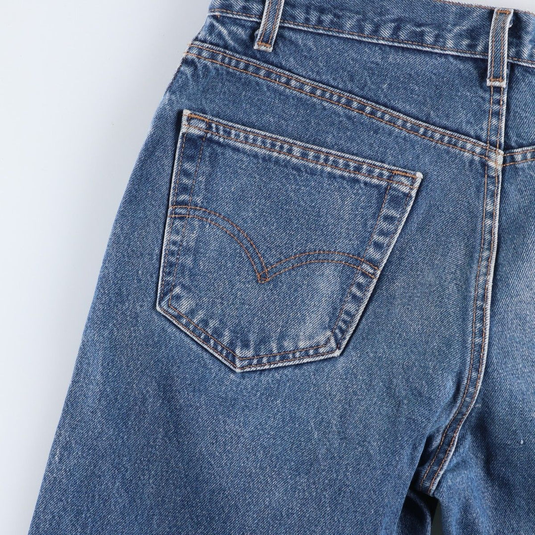 00'S Levi's 505 REGULAR FIT tapered denim pants made in USA, men's size w34 cotton blue type Vintage Second Hand