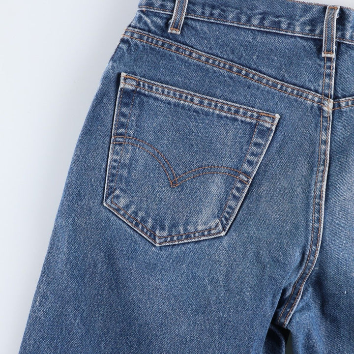 00'S Levi's 505 REGULAR FIT tapered denim pants made in USA, men's size w34 cotton blue type Vintage Second Hand