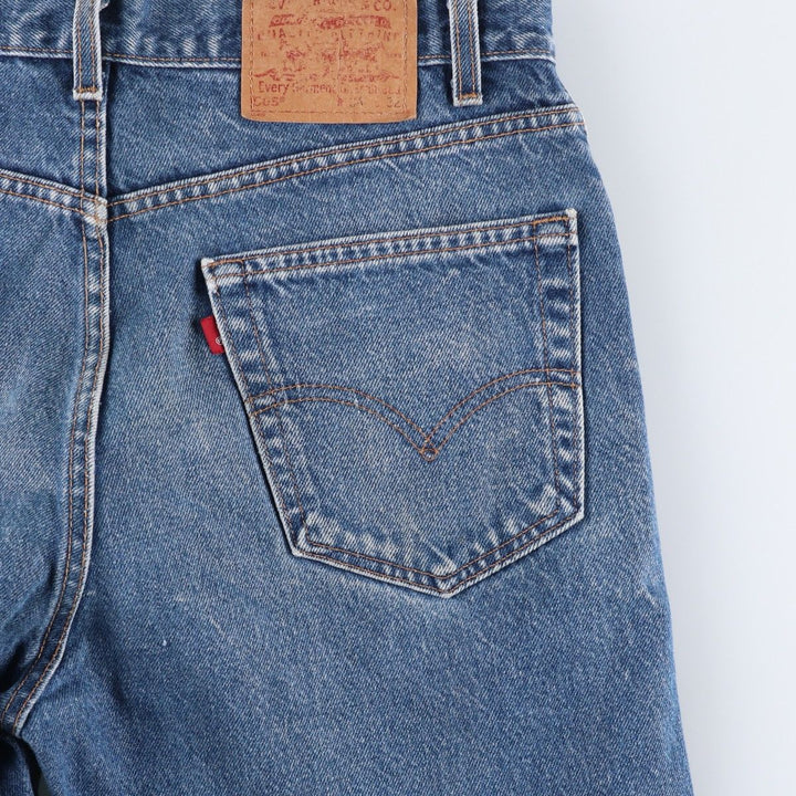 00'S Levi's 505 REGULAR FIT tapered denim pants made in USA, men's size w34 cotton blue type Vintage Second Hand