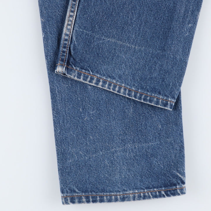 00'S Levi's 505 REGULAR FIT tapered denim pants made in USA, men's size w34 cotton blue type Vintage Second Hand