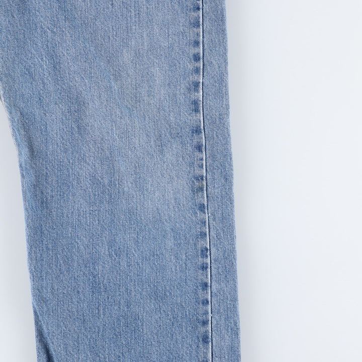 00'S Levi's 505 REGULAR FIT STRAIGHT LEG tapered denim pants made in USA, men's size w34 cotton blue type Vintage Second Hand