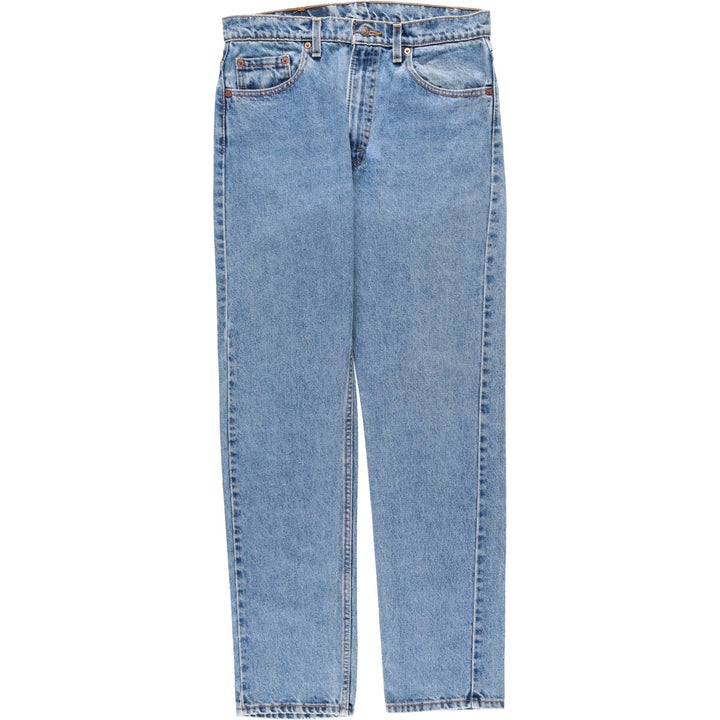 90'S Levi's 505-4891 Tapered Denim Pants, Made in USA, Men's, Size W33, Vintage cotton blue type Vintage Second Hand