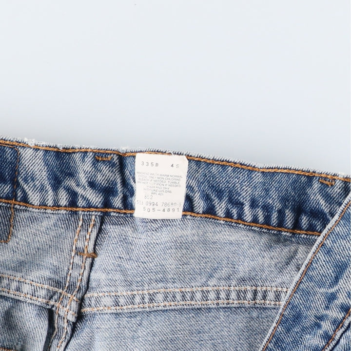 90'S Levi's 505-4891 Tapered Denim Pants, Made in USA, Men's, Size W33, Vintage cotton blue type Vintage Second Hand