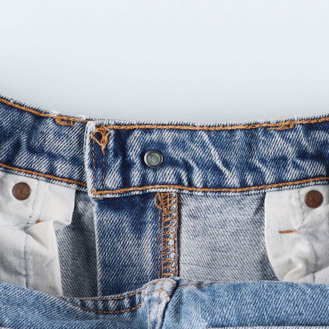 90'S Levi's 505-4891 Tapered Denim Pants, Made in USA, Men's, Size W33, Vintage cotton blue type Vintage Second Hand