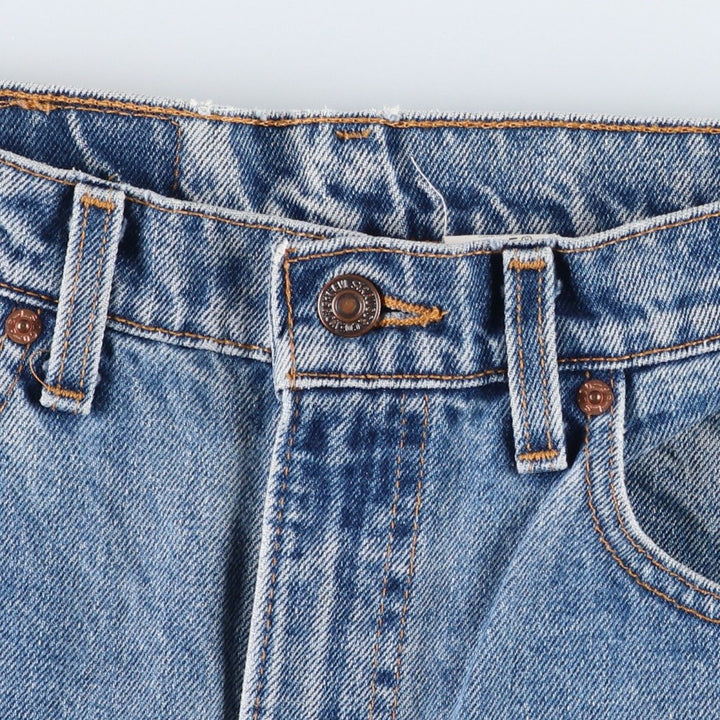 90'S Levi's 505-4891 Tapered Denim Pants, Made in USA, Men's, Size W33, Vintage cotton blue type Vintage Second Hand