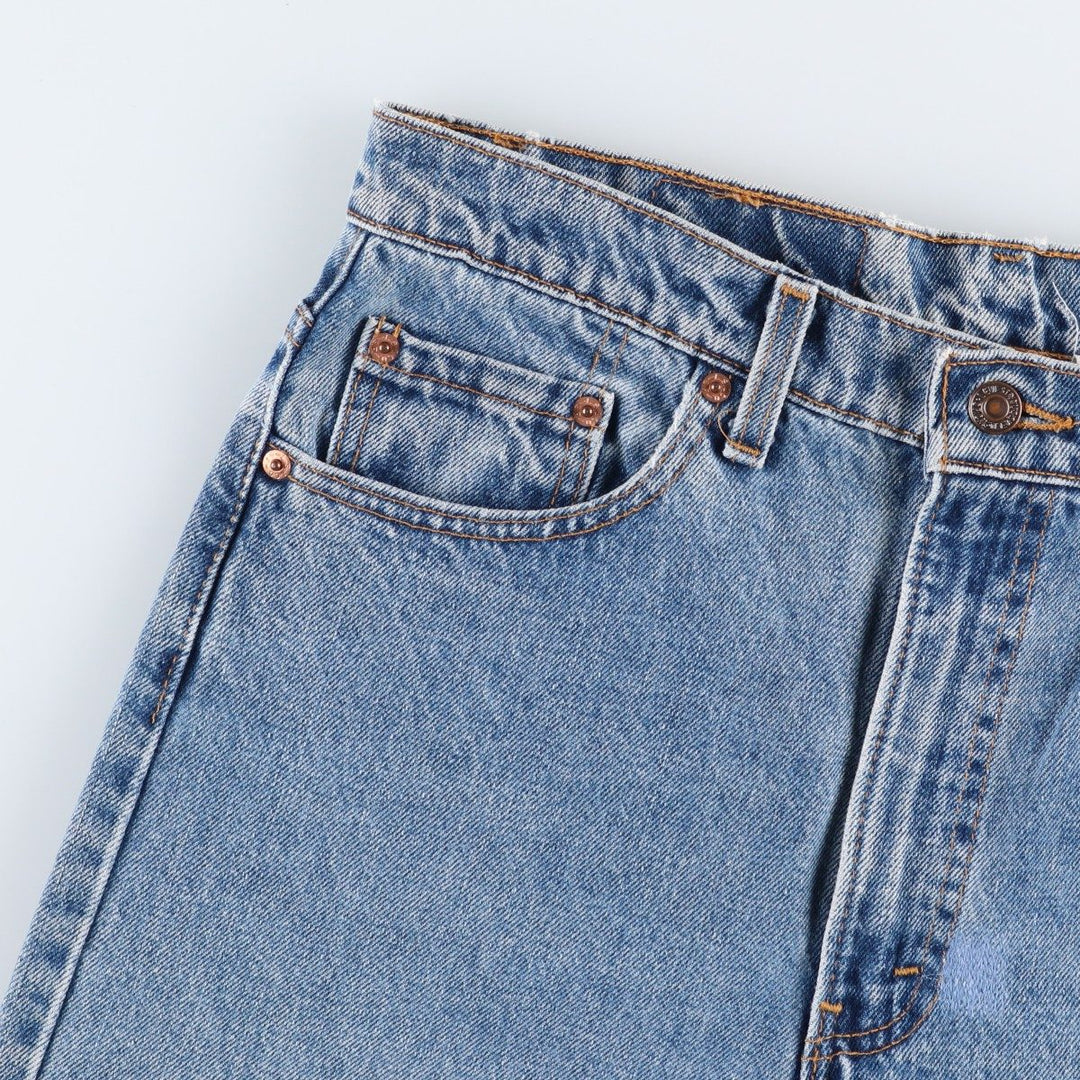 90'S Levi's 505-4891 Tapered Denim Pants, Made in USA, Men's, Size W33, Vintage cotton blue type Vintage Second Hand