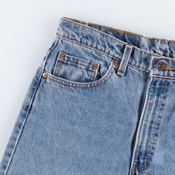 90'S Levi's 505-4891 Tapered Denim Pants, Made in USA, Men's, Size W33, Vintage cotton blue type Vintage Second Hand