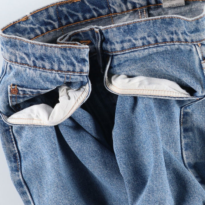 90'S Levi's 505-4891 Tapered Denim Pants, Made in USA, Men's, Size W33, Vintage cotton blue type Vintage Second Hand