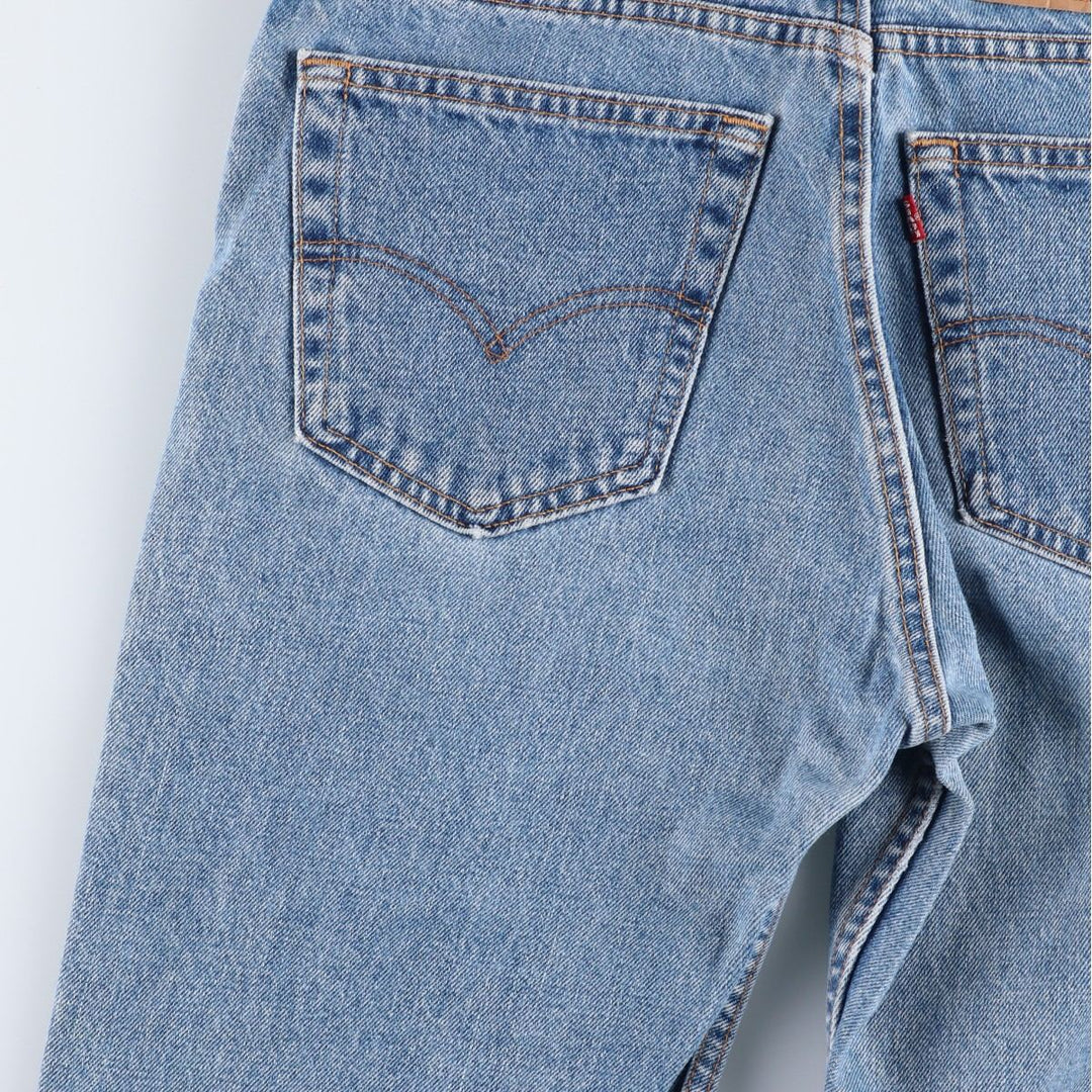 90'S Levi's 505-4891 Tapered Denim Pants, Made in USA, Men's, Size W33, Vintage cotton blue type Vintage Second Hand