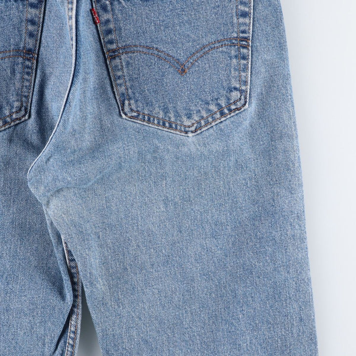 90'S Levi's 505-4891 Tapered Denim Pants, Made in USA, Men's, Size W33, Vintage cotton blue type Vintage Second Hand