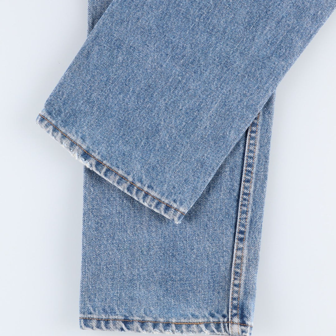 90'S Levi's 505-4891 Tapered Denim Pants, Made in USA, Men's, Size W33, Vintage cotton blue type Vintage Second Hand