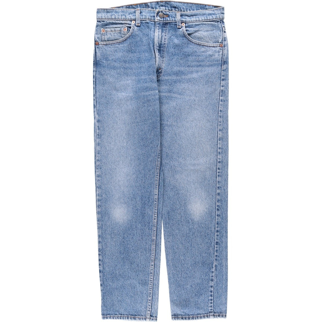 Levi's 505 Tapered Denim Pants, Made in USA, Men's Size W34 (approx.), Vintage cotton blue type Vintage Second Hand