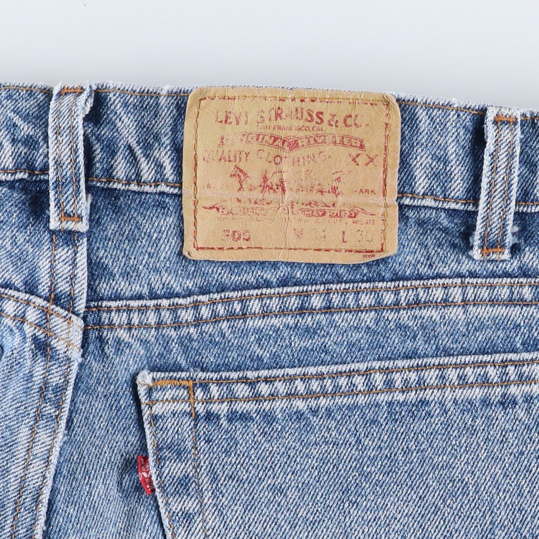 Levi's 505 Tapered Denim Pants, Made in USA, Men's Size W34 (approx.), Vintage cotton blue type Vintage Second Hand