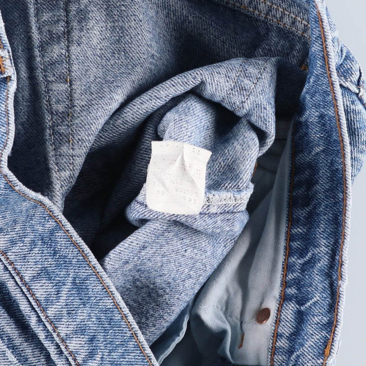 Levi's 505 Tapered Denim Pants, Made in USA, Men's Size W34 (approx.), Vintage cotton blue type Vintage Second Hand