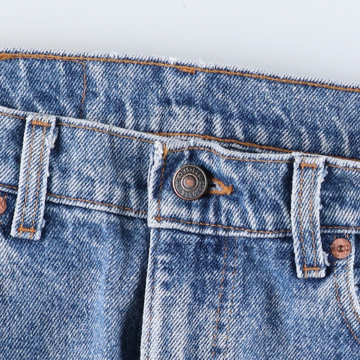 Levi's 505 Tapered Denim Pants, Made in USA, Men's Size W34 (approx.), Vintage cotton blue type Vintage Second Hand