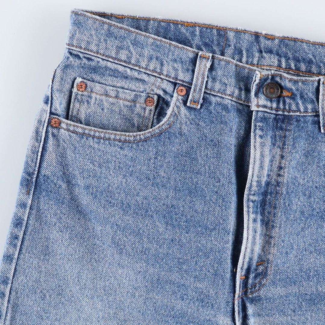 Levi's 505 Tapered Denim Pants, Made in USA, Men's Size W34 (approx.), Vintage cotton blue type Vintage Second Hand