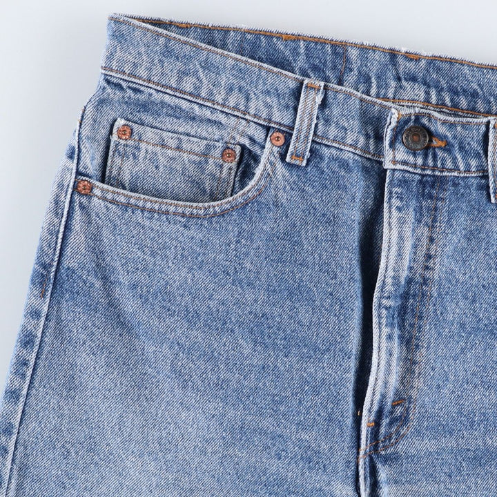 Levi's 505 Tapered Denim Pants, Made in USA, Men's Size W34 (approx.), Vintage cotton blue type Vintage Second Hand