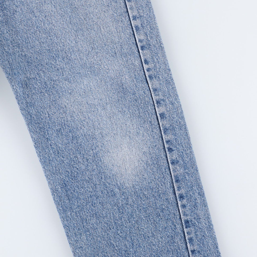 Levi's 505 Tapered Denim Pants, Made in USA, Men's Size W34 (approx.), Vintage cotton blue type Vintage Second Hand