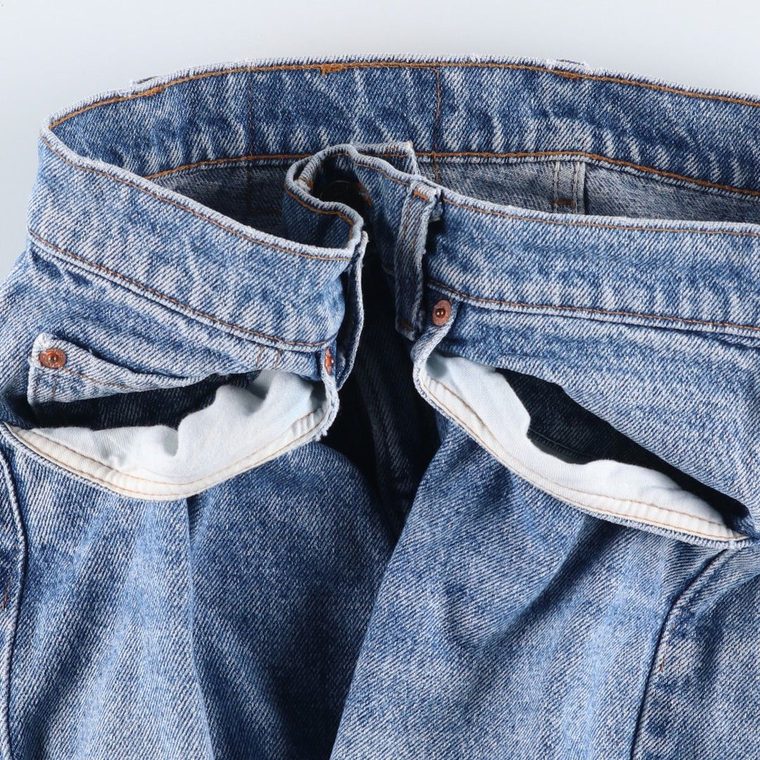 Levi's 505 Tapered Denim Pants, Made in USA, Men's Size W34 (approx.), Vintage cotton blue type Vintage Second Hand
