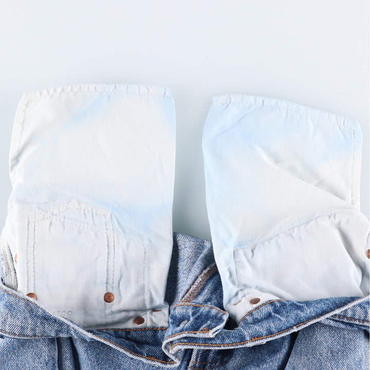 Levi's 505 Tapered Denim Pants, Made in USA, Men's Size W34 (approx.), Vintage cotton blue type Vintage Second Hand