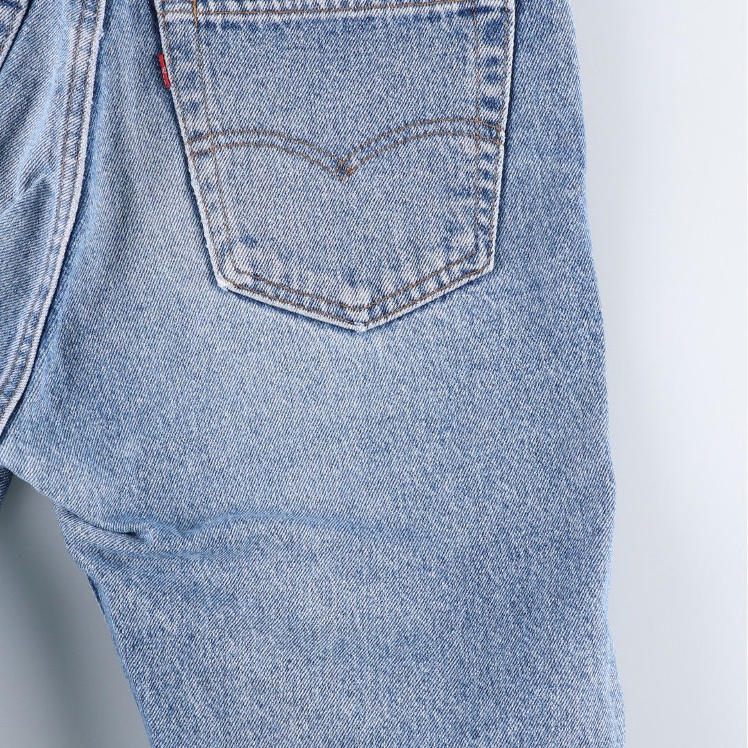 Levi's 505 Tapered Denim Pants, Made in USA, Men's Size W34 (approx.), Vintage cotton blue type Vintage Second Hand