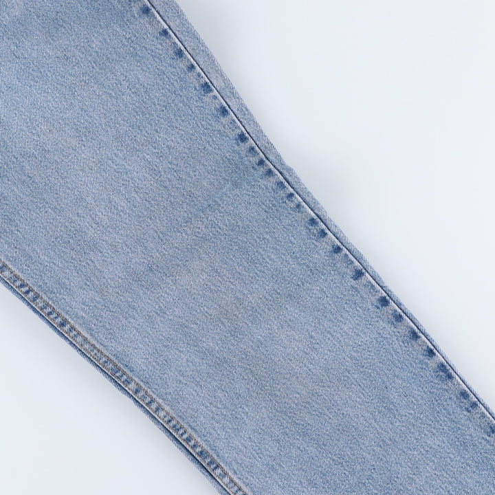00'S Levi's 505 REGULAR FIT STRAIGHT LEG tapered denim pants made in USA, men's size w32 cotton blue type Vintage Second Hand