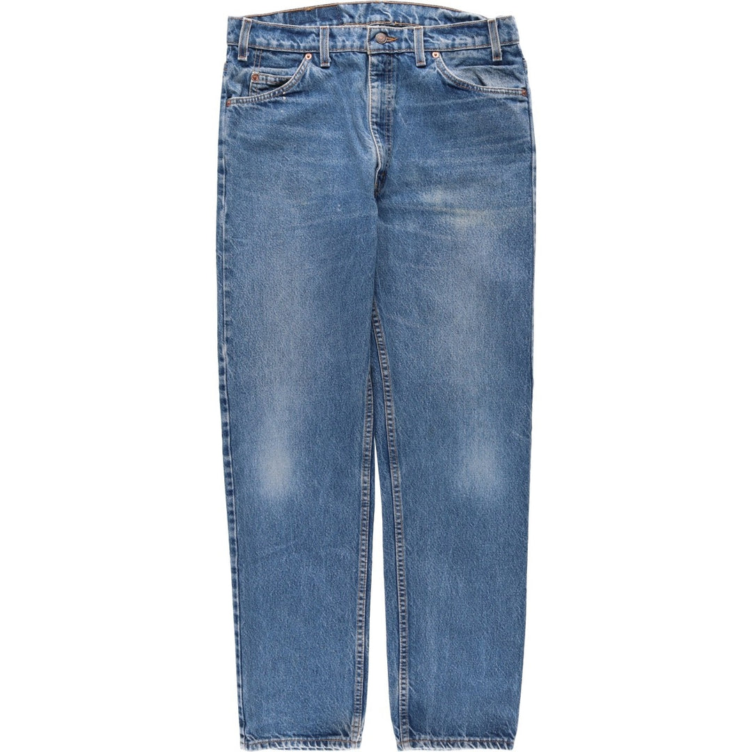 Levi's 505 Regular Fit Straight Leg Orange Tab Tapered Denim Pants, Men's W35 (approx.) unclear blue type Vintage Second Hand