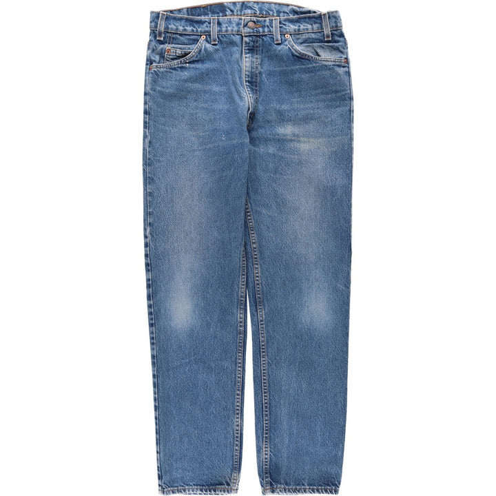 Levi's 505 Regular Fit Straight Leg Orange Tab Tapered Denim Pants, Men's W35 (approx.) unclear blue type Vintage Second Hand