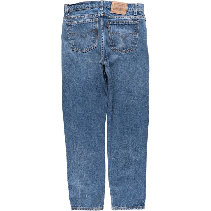 Levi's 505 Regular Fit Straight Leg Orange Tab Tapered Denim Pants, Men's W35 (approx.) unclear blue type Vintage Second Hand