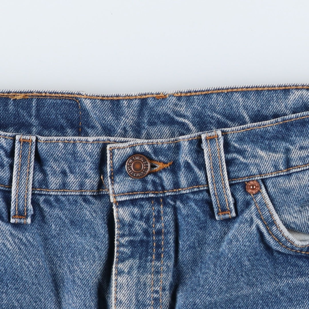 Levi's 505 Regular Fit Straight Leg Orange Tab Tapered Denim Pants, Men's W35 (approx.) unclear blue type Vintage Second Hand