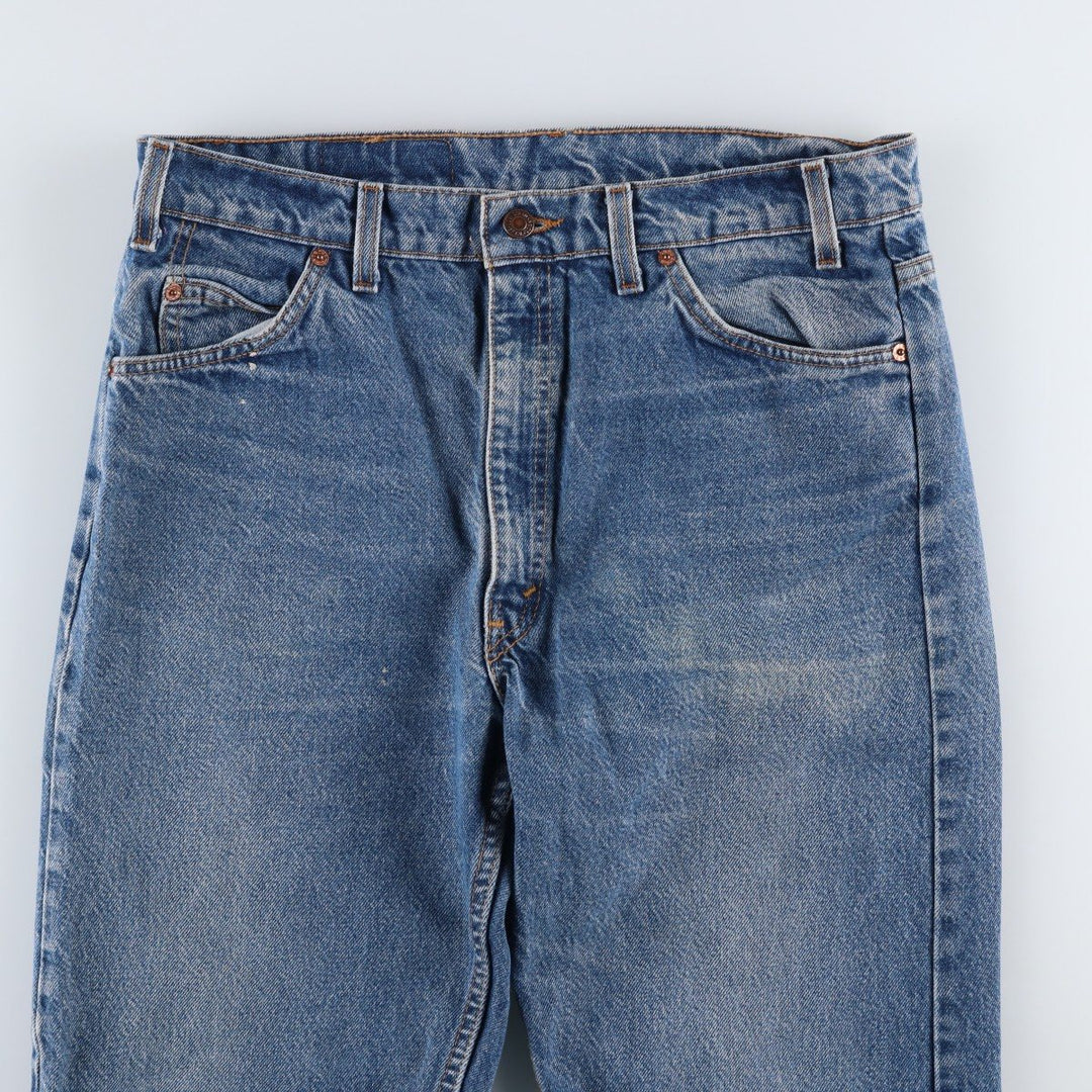 Levi's 505 Regular Fit Straight Leg Orange Tab Tapered Denim Pants, Men's W35 (approx.) unclear blue type Vintage Second Hand