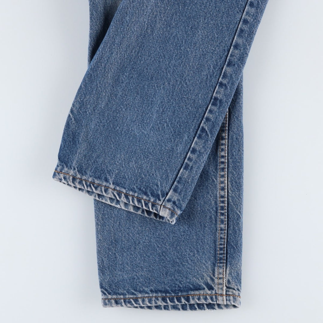 Levi's 505 Regular Fit Straight Leg Orange Tab Tapered Denim Pants, Men's W35 (approx.) unclear blue type Vintage Second Hand