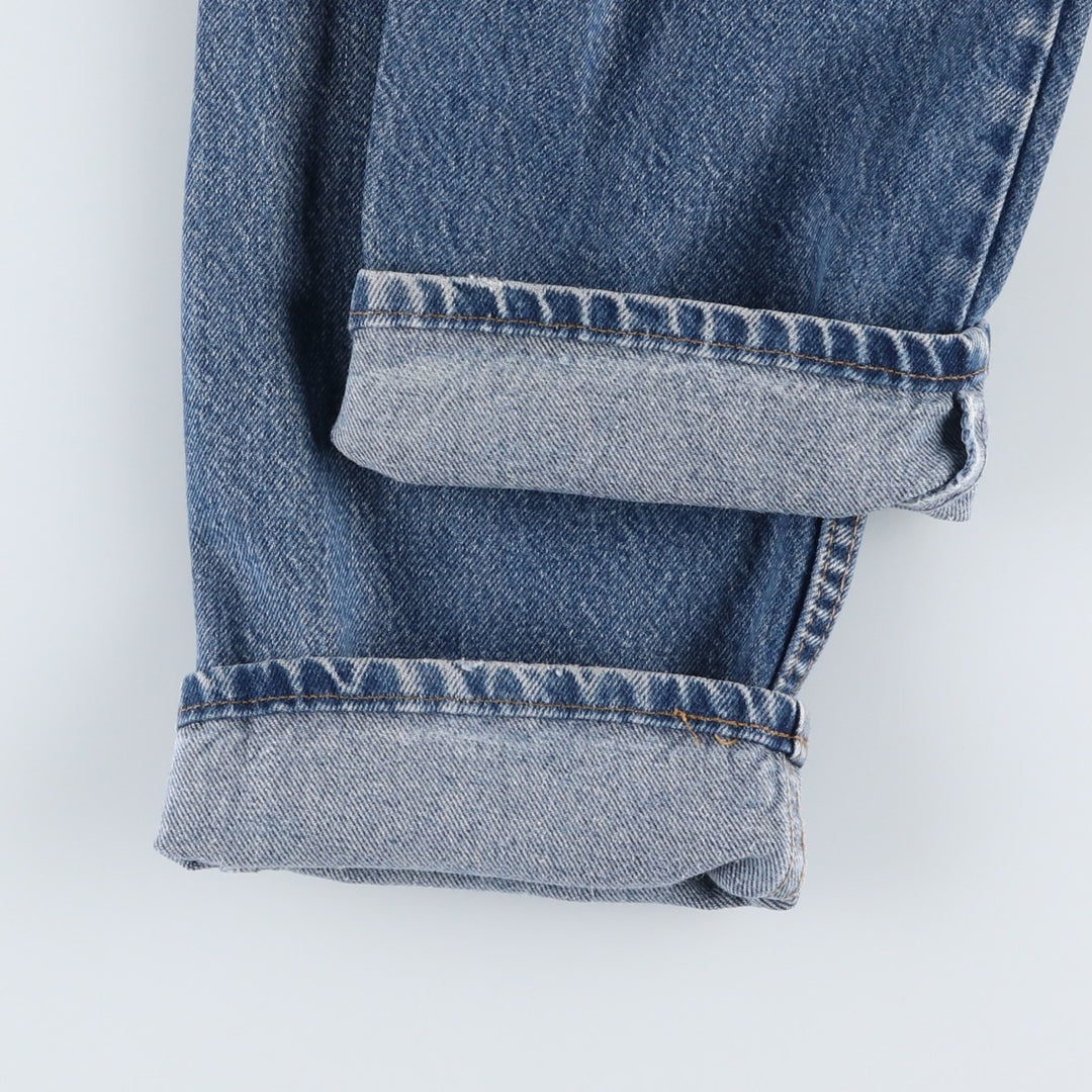 Levi's 505 Regular Fit Straight Leg Orange Tab Tapered Denim Pants, Men's W35 (approx.) unclear blue type Vintage Second Hand