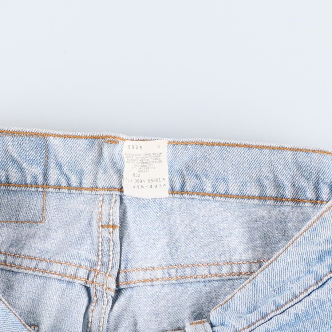 1990'S Levi's 505-4834 Tapered Denim Pants, Made in USA, Men's Size W30 (approx.), Vintage cotton blue type Vintage Second Hand