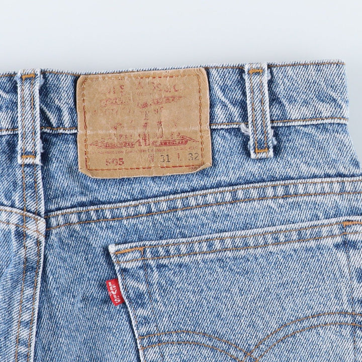 90'S Levi's 505 Tapered Denim Pants, Made in USA, Men's, Size W30, Vintage cotton blue type Vintage Second Hand