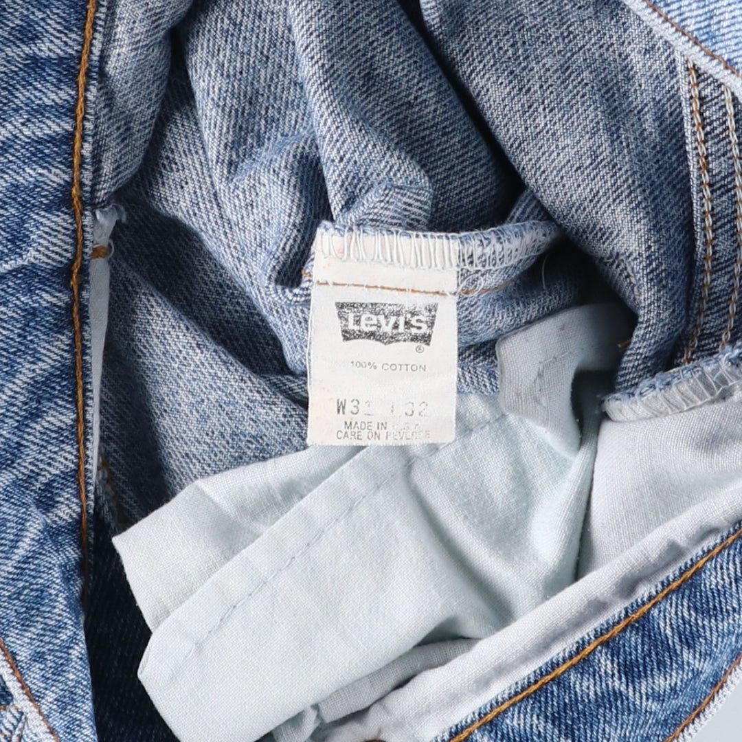 90'S Levi's 505 Tapered Denim Pants, Made in USA, Men's, Size W30, Vintage cotton blue type Vintage Second Hand