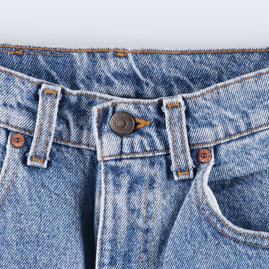 90'S Levi's 505 Tapered Denim Pants, Made in USA, Men's, Size W30, Vintage cotton blue type Vintage Second Hand